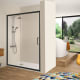 Paroi de douche Bella (BL607+BL602) Kassandra noir mat principal 0