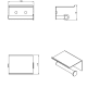 Porte-papier hygiénique Architect S+ Cosmic croquis 23