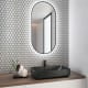 Miroir de salle de bains avec éclairage LED Portia Bruntec principal 0