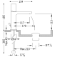 Robinet de lavabo Loft Tres croquis 2