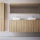 Meuble de salle de bains avec plan de toilette en bois massif Alpes 15 Bruntec principal 0