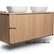 Meuble de salle de bains avec plan de toilette en bois massif Alpes 15 Bruntec croquis 8