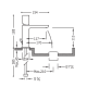 Robinet de lavabo Loft Tres croquis 1