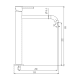 Mitigeur de lavabo Sirio GME croquis 9