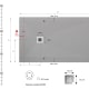 Receveur de douche avec charges minérales Granite Hidronatur croquis 16