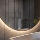Miroir de salle de bains avec éclairage LED Milan Bruntec détail 5