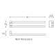 Porte-serviettes de salle de bain pivotant Project Cosmic croquis 7