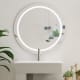 Miroir de salle de bains avec l'éclairage LED Ring Bruntec principal 0