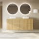 Meuble de salle de bains en bois massif rainuré Alpes 9 Bruntec principal 0