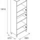 Colonne de bain Infinity Salgar croquis 2
