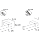 Porte-rouleau de papier hygiénique Link/Top Mediterránea de baño croquis 2