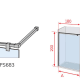 Paroi de douche Fresh Salomon Kassandra (FS683) croquis 3