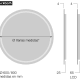 Miroir de salle de bains avec éclairage LED Mallorca Eurobath croquis 2