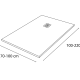 Receveur de douche en Solid Surface Corian DuPont Antares Hidronatur croquis 2