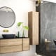 Meuble de salle de bains Oslo avec plan de toilette en bois Coycama principal 1