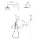 Ensemble de douche encastré Imex Monza croquis 13