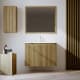 Ensemble de meubles de salle de bains en bois massif Bruntec Alpes 14 principal 0