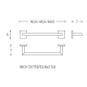 Porte-serviettes de bain Square Duo Cosmic croquis 5