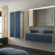 Meuble de salle de bains Lambda avec plan de toilette en bois Coycama principal 1