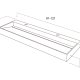 Vasque de salle de bains suspendue Quarter par Art and Bath croquis 2