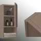 Colonne de salle de bain Lia Bruntec avec 1 porte et étagère environnement 14