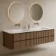 Ensemble de meuble de salle de bains avec lavabo en Solid Surface « Duna » de Bruntec principal 8