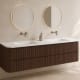 Ensemble de meuble de salle de bains avec lavabo en Solid Surface « Duna » de Bruntec principal 6