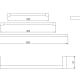 Porte-serviettes de salle de bains Metric Cosmic croquis 8