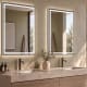 Miroir de salle de bains avec l'éclairage LED Orion Bruntec environnement 6