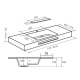 Lavabo suspendu Miami Bruntec croquis 5
