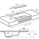 Lavabo suspendu Bruntec Miami croquis 5