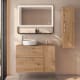 Meuble de salle de bains avec plan de toilette en bois Verso Viso principal 1
