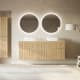 Meubles de salle de bains en bois massif rainuré Alpes 9 Bruntec principal 1