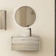 Bruntec Boston Nordic meuble de salle de bain en bois avec plan de toilette principal 4