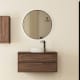 Bruntec Boston Nordic meuble de salle de bain en bois avec plan de toilette principal 1