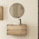Bruntec Boston Nordic meuble de salle de bain en bois avec plan de toilette principal 0