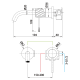 Mitigeur encastré pour lavabo Bless Imex croquis 27