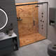 Receveurs de douche en résine décorés Design 3D Madera 2 Bruntec environnement 3