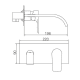 Malta Imex robinetterie encastrée pour lavabo croquis 2