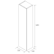 Colonnes de bain Bequia Salgar croquis 9