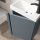 Ensemble complet de meubles de salle de bains à faible profondeur 22 cm Lagos Visobath détail 6