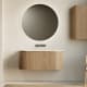 Ensemble meuble de salle de bain en frêne massif avec lavabo Neo Curve de Solid Suface Bruntec principal 0