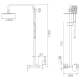 Kit de douche Liverpool Imex croquis 2