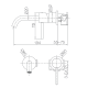 Mitigeur de lavabo encastré Monza IMEX croquis 7