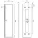 Ledimex New York miroir de salle de bain avec éclairage LED croquis 12