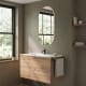 Meuble de salle de bains avec plan de toilette en bois Econic Royo principal 5