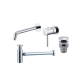 Pack Monza robinetterie de lavabo encastrée + bonde click-clack + siphon rond apparent Imex principal 0