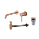 Pack Monza robinetterie de lavabo encastrée + bonde click-clack + siphon rond apparent Imex principal 4