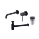 Pack Monza robinetterie de lavabo encastrée + bonde click-clack + siphon rond apparent Imex principal 1
