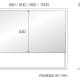 Miroir de salle de bains avec éclairage LED Margarita Eurobath croquis 4